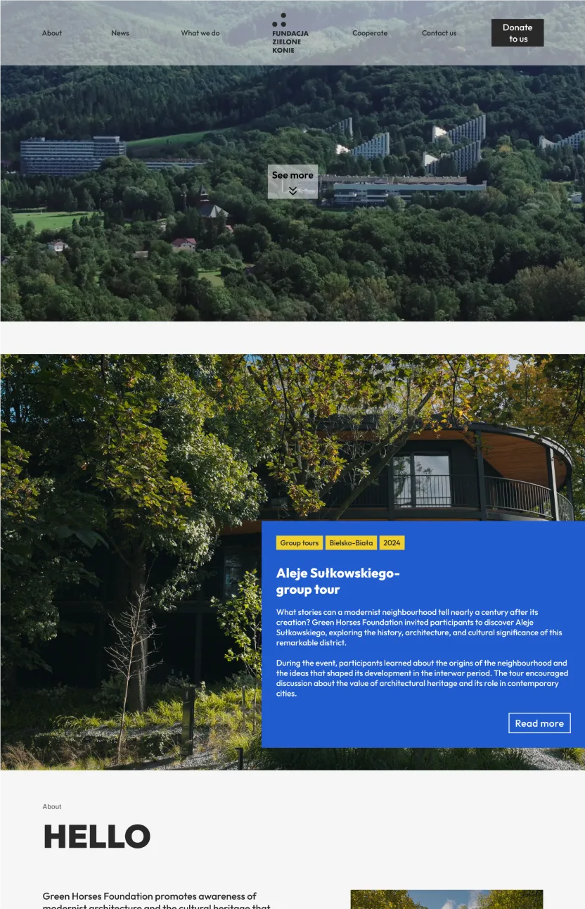 Zielone Konie — podgląd projektu